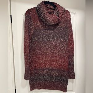 Thyme Maternity Red & Black Sweater Dress